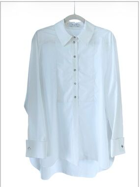 Mugler tuxedo-style shirt w/ M cufflinks